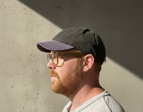 Short Brim Vintage Black
