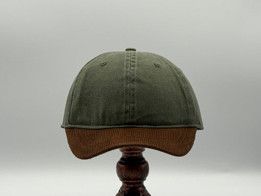 Short Brim Vintage Green and Brown 草色と茶色