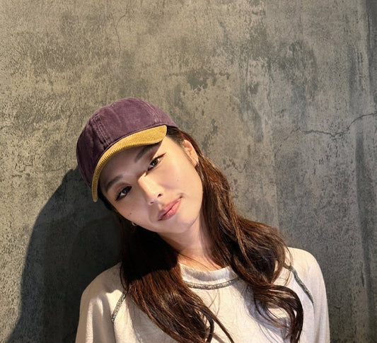 Short Brim Vintage Purple and Gold 紫色と金色